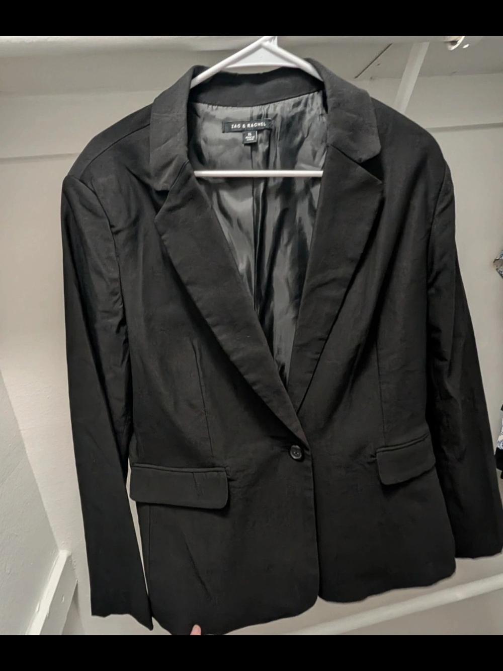 Zac & Rachel Black Single-Button Blazer